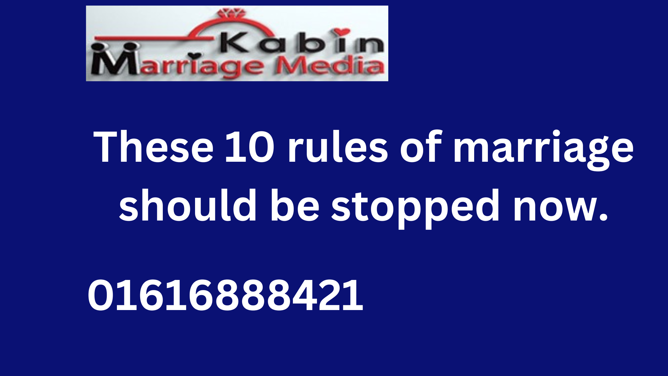 These 10 rules of marriage should be stopped now.